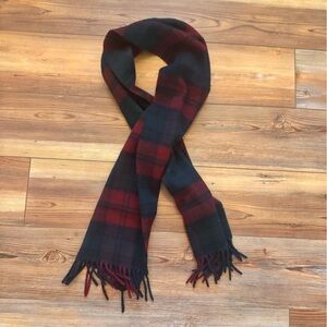 Scots Glen Cashmere Plaid Wool Scarf - Red and green cashmere style is Lindsey